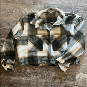 Plaid Cropped Jacket